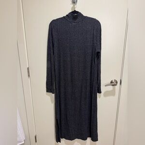 Daily Practice by Anthropologie Turtleneck Dress, Charcoal Grey, 1X